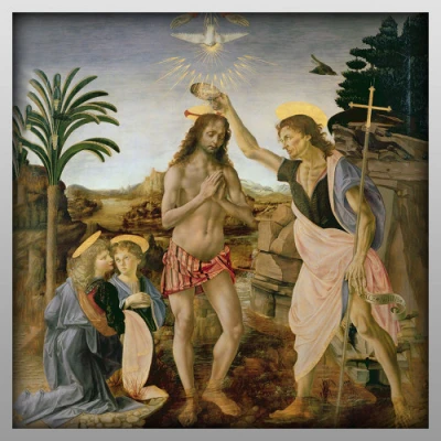 500 Francs Baptism of Christ back