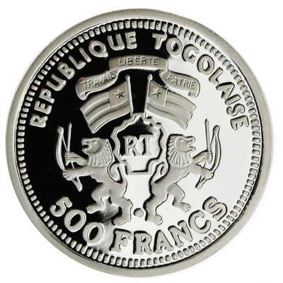 500 Francs CFA Apollo 11; Astronauts front