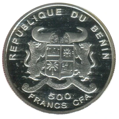 500 Francs CFA Brontosaurus front