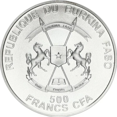 500 Francs CFA European Shorthair Cat front