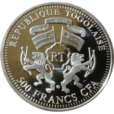 500 Francs CFA Joan of Arc front