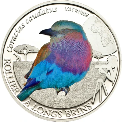 500 Francs CFA Lilac Breasted Roller back