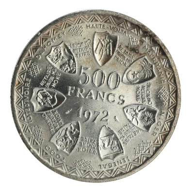 500 Francs CFA Monetary Union back