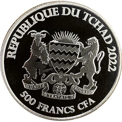 500 Francs CFA Rooster front