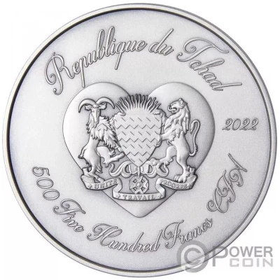 500 Francs CFA Rose Bouquet front