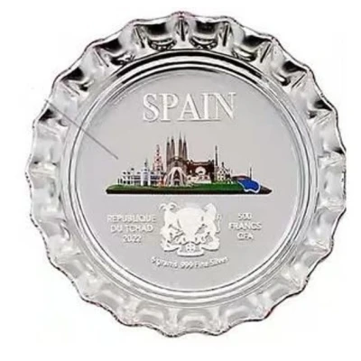 500 Francs CFA Spain Bottle Cap front