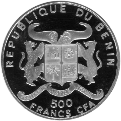 500 Francs CFA Vreneli front