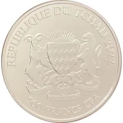 500 Francs CFA Wolfhound Dog front