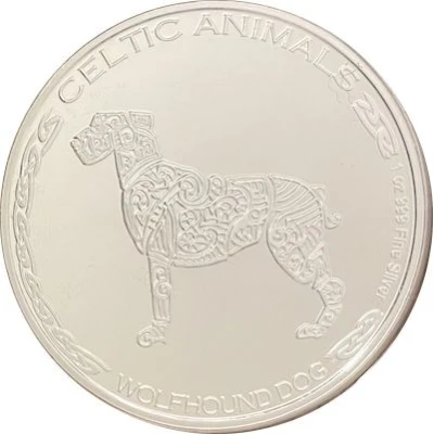 500 Francs CFA Wolfhound Dog back