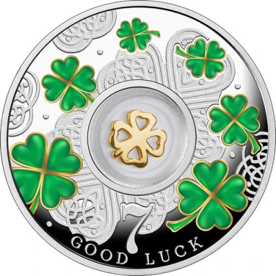 500 Francs Four-leaf clover back