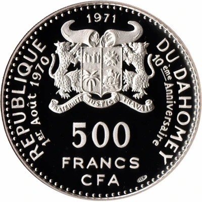 500 Francs Independence front