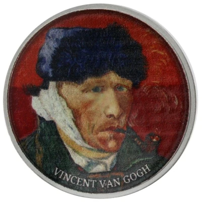 500 Francs Self-Portrait with Bandaged Ear and Pipe back