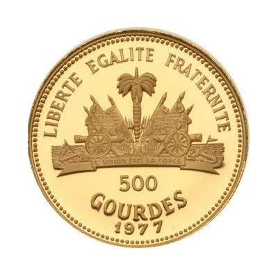 500 Gourdes 1980 Moscow Olympics back