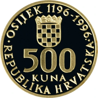 500 Kuna 800th Anniversary of the City of Osijek ND front