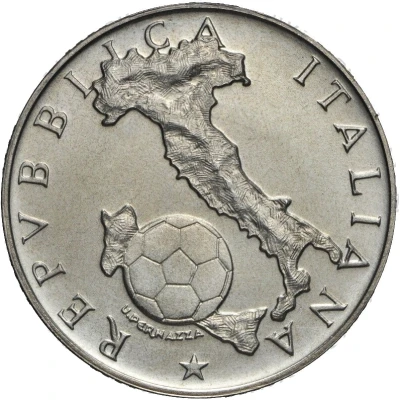 500 Lire 1986 World Cup front