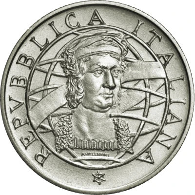 500 Lire Colombo - The departure front