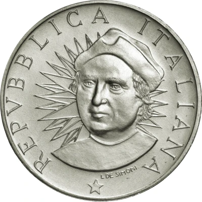 500 Lire Colombo - The maps front