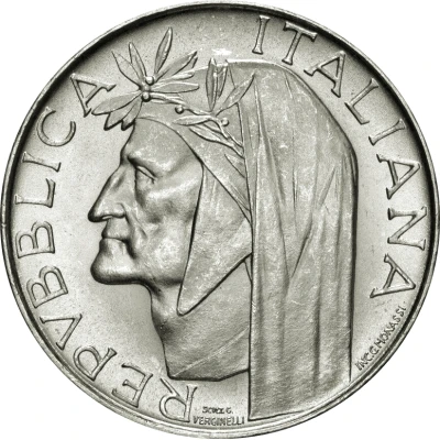 500 Lire Dante Alighieri front
