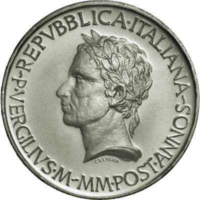 500 Lire Death of Virgil front