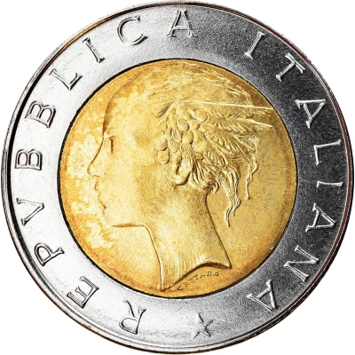 500 Lire European Parliament Elections front