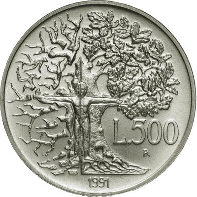 500 Lire Flora and Fauna back