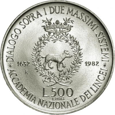 500 Lire Galileo Galilei back