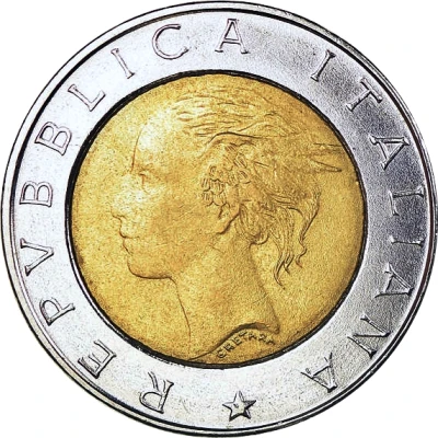 500 Lire I.S.T.A.T. front