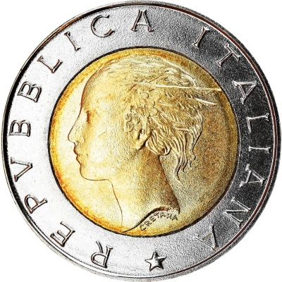 500 Lire Italian Traffic Police front