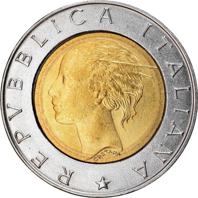 500 Lire Luca Pacioli front