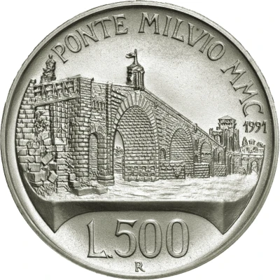 500 Lire Ponte Milvio back