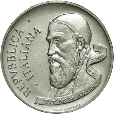 500 Lire Tiziano Vecellio front