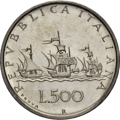 500 Lire Trial strike; caravelle upwind flags front