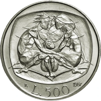 500 Lire Year of the Family back