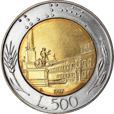 500 Lire back
