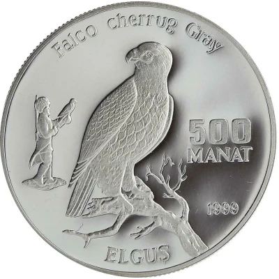 500 Manat Saker Falcon back