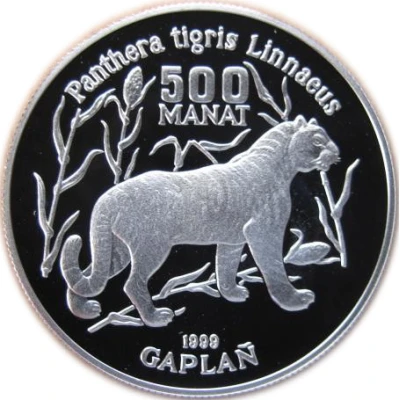 500 Manat Tiger back