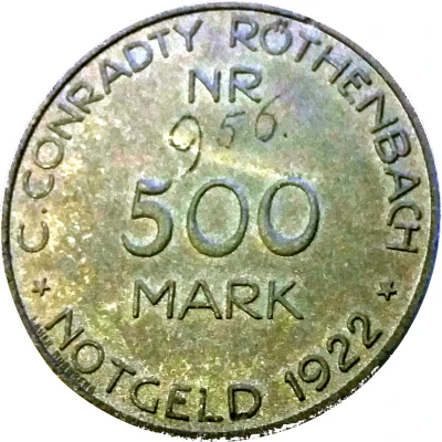 500 Mark - Röthenbach C. Conradty front