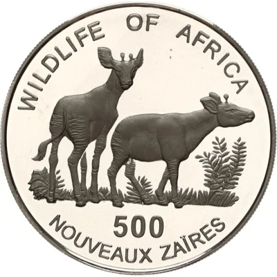 500 Nouveaux Zaïres Okapi back