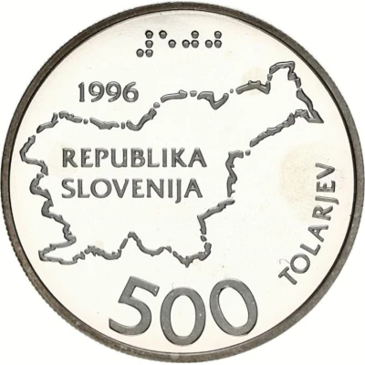 500 Tolarjev Independence front