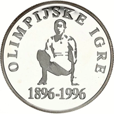 500 Tolarjev Olympics centennial back