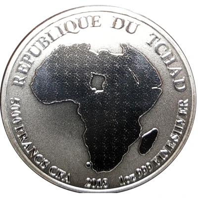 5000 Francs CFA African Lion front