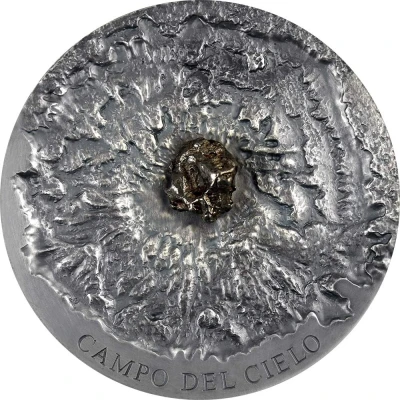 5000 Francs CFA Campo del Cielo Meteorite back