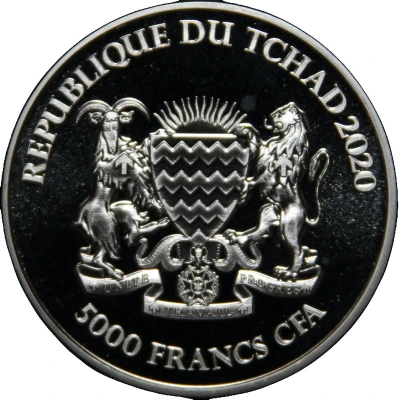 5000 Francs CFA Mandala Buffalo front