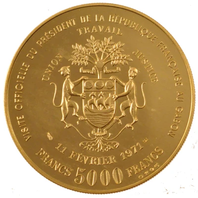 5000 Francs Georges Pompidou front