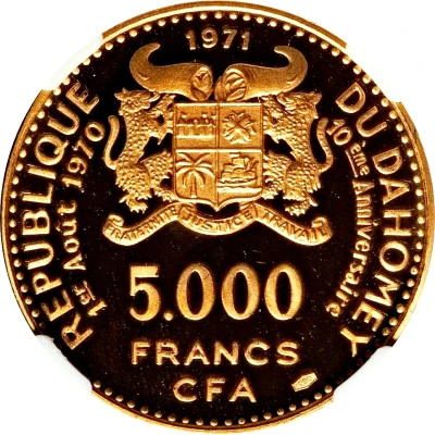 5000 Francs Independence front