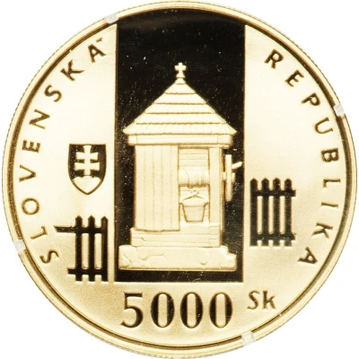 5000 Korún Vlkolínec UNESCO front