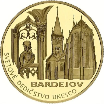 5000 Korun UNESCO World Heritage - Bardejov back