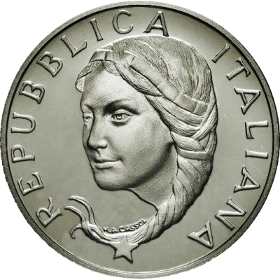 5000 Lire Italian Presidency of EU front