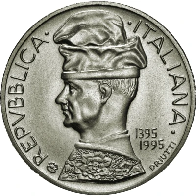 5000 Lire Pisanello front