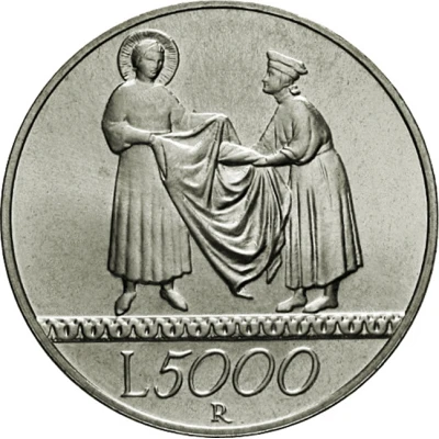 5000 Lire The Solidarity back